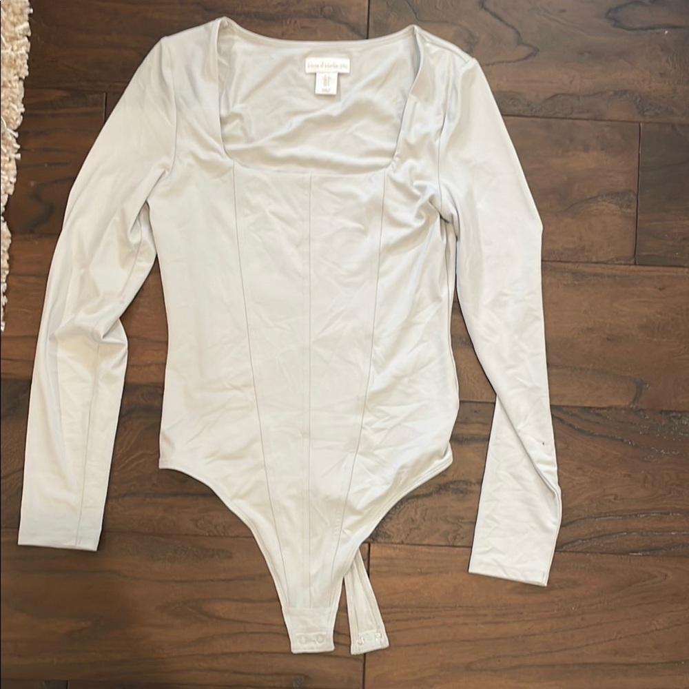 House of Harlow Squareneck Corset Bodysuit